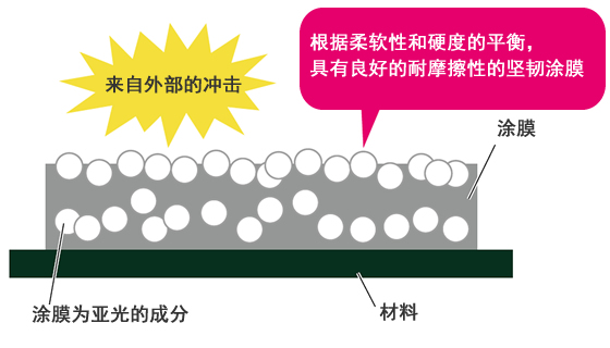 使涂膜的柔软性和硬度的平衡的良好的涂膜构造