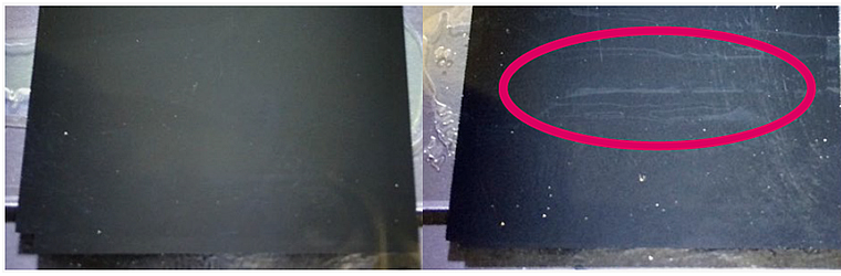 接着剤・両面テープの成分に侵されないGIZ-HFの塗膜