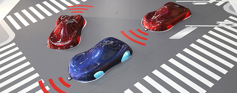 センサー対応インキの自動車への応用イメージ